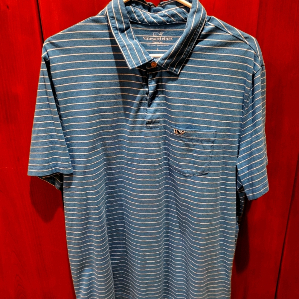 Mens L Vineyard Vines Polo